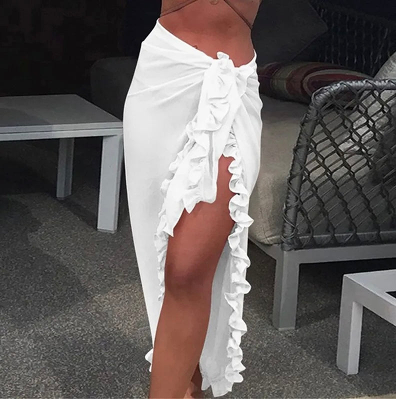 Riviera Ruffle Sarong Wrap