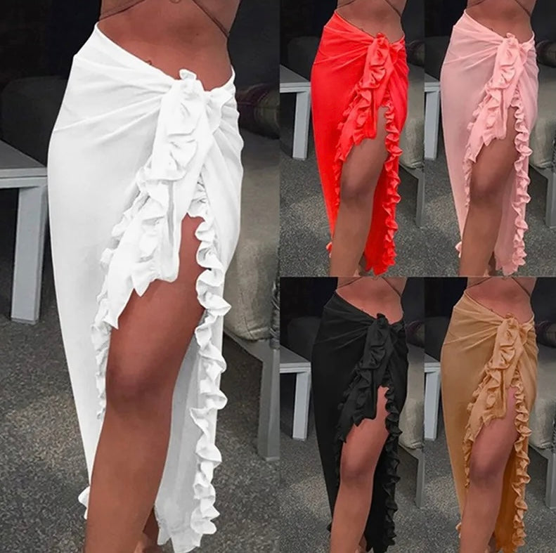 Riviera Ruffle Sarong Wrap