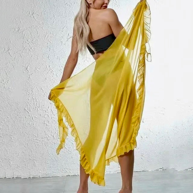Riviera Ruffle Sarong Wrap
